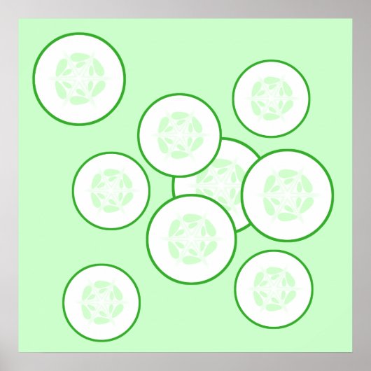 Cucumberplakken. Poster (Voorkant)