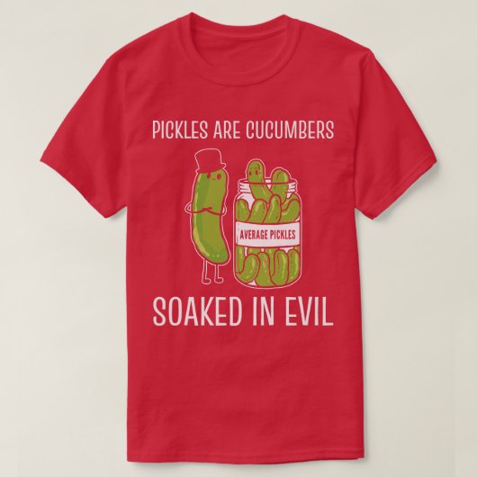 Cucumbers besmeurd kwaadaardig Pickle Lover Premiu T-shirt (Design voorkant)