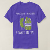 Cucumbers besmeurd kwaadaardig Pickle Lover T-Shir T-shirt (Design voorkant)