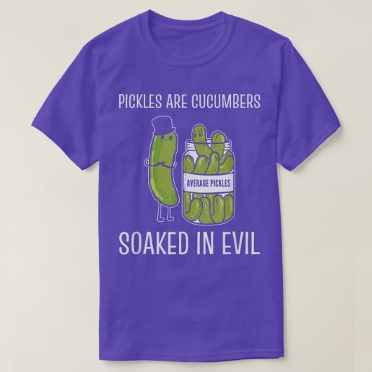 Cucumbers besmeurd kwaadaardig Pickle Lover T-Shir T-shirt (Design voorkant)