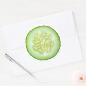 Cucumbersegment Ronde Sticker (Envelop)