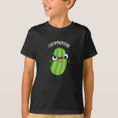Cucumberzerk Funny Berzerk Cucumber Pun Dark BG T-shirt (Voorkant)
