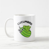 Cucumbird Funny Veggie Cucumber Pun Koffiemok (Links)