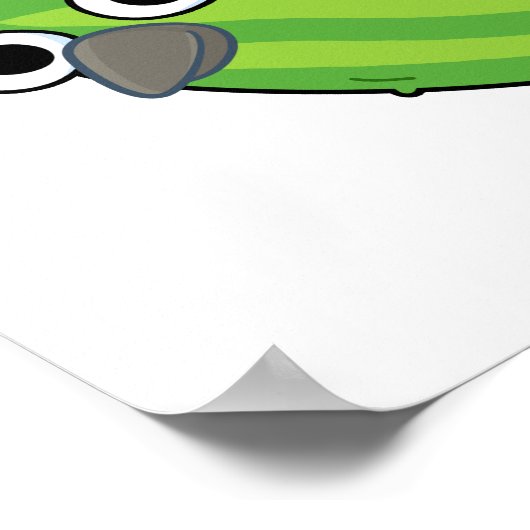 Cucumbird Funny Veggie Cucumber Pun Poster (Hoek)