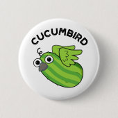 Cucumbird Funny Veggie Cucumber Pun Ronde Button 5,7 Cm (Voorkant)