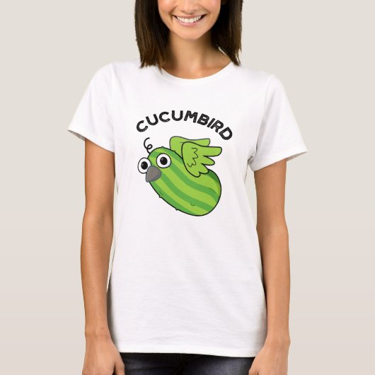 Cucumbird Funny Veggie Cucumber Pun T-shirt (Voorkant)