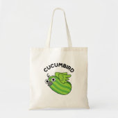 Cucumbird Funny Veggie Cucumber Pun Tote Bag (Voorkant)