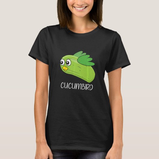 Cucumbird Vegetarian Vegetable Veggies Vegan Cucum T-shirt (Voorkant)