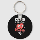 Cud Is Promoting Me To Mommy Valentines Pregnanc  Sleutelhanger (Voorkant)