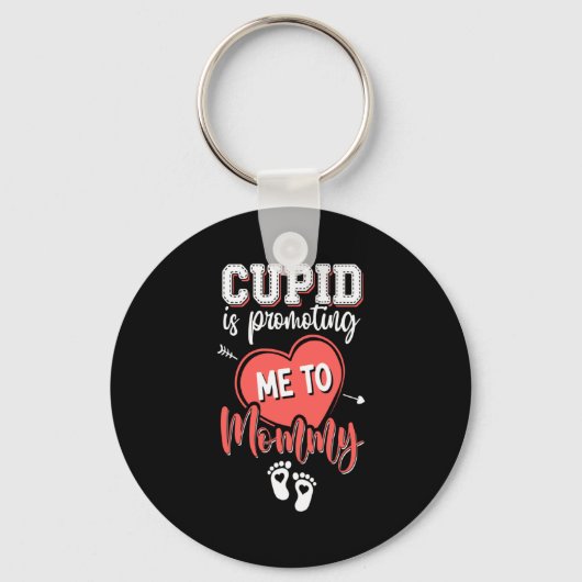 Cud Is Promoting Me To Mommy Valentines Pregnanc Sleutelhanger (Voorkant)