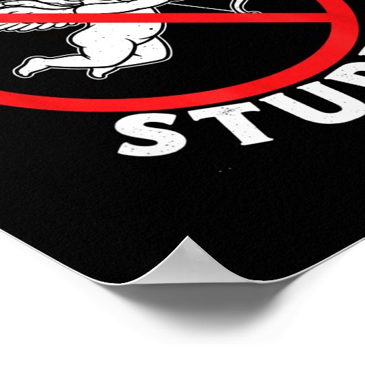 Cud Is Stud Hate Valentines Anti Valentine Stud Cu Poster (Hoek)