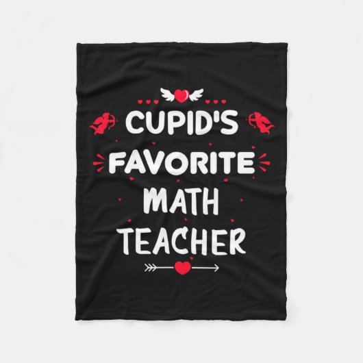 Cud S Favorite Math Teacher Valentine S Day Man  Fleece Deken (Voorkant)