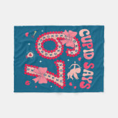 Cud Says 67 Six Seven Valentines Day Boys Girls 67 Fleece Deken (Voorkant (Horizontaal))