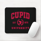 Cud University Cute Cherub Valentines Day Crest Muismat (Met muis)