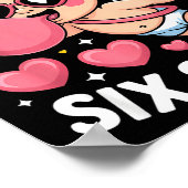 Cud zegt 67 Six Seven Meme Bubble Gum Valentijnsda Poster (Hoek)