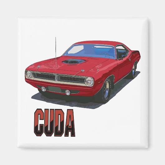 Cuda Coupe 1970 Magneet (Voorkant)
