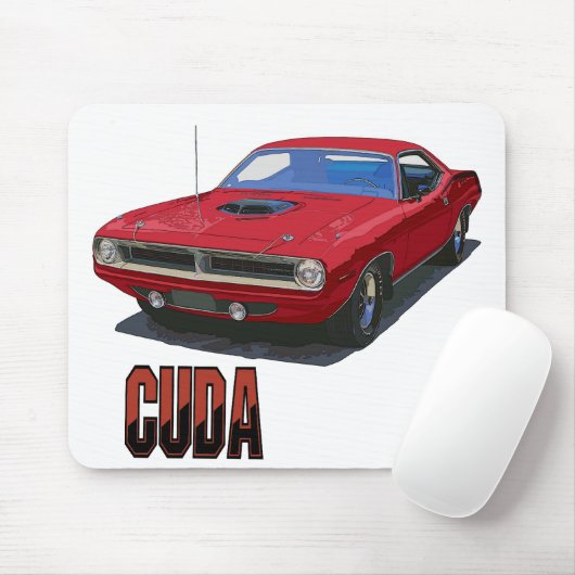 Cuda Coupe 1970 Muismat (Met muis)
