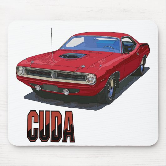 Cuda Coupe 1970 Muismat (Voorkant)