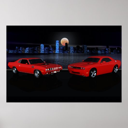Cuda en Challenger Poster (Voorkant)