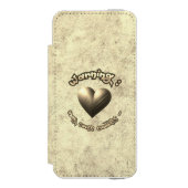 Cuddle Alert – Art with Heart! Incipio iPhone Portemonnee Hoesje (Voorkant Agenda)