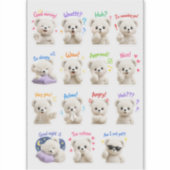 Cuddle Cub – Knuffel Teddy Mood Sticker Pack (Voorkant)