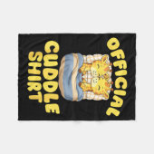 Cuddle Cute Giraffes Couple Valentine's Day Fleece Deken (Voorkant (Horizontaal))