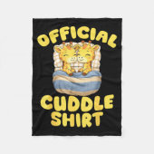Cuddle Cute Giraffes Couple Valentine's Day Fleece Deken (Voorkant)