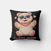 Cuddle Dealer – Cute Teddy Bear Pillow Kussen (Voorkant)