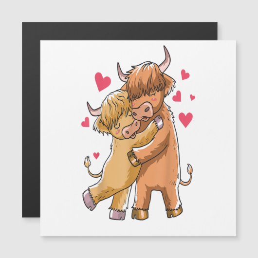 Cuddle Highland Cattle I Scottish Koe Farmers (Voorkant / Achterkant)