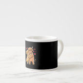 Cuddle Highland Cattle Scottish Koe Farmers Gift Espresso Kop (Voorkant rechts)