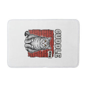 Cuddle King Vintage Katten Shirt Ontwerp_1 Badmat