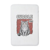 Cuddle King Vintage Katten Shirt Ontwerp_1 Badmat (Voorkant Verticaal)