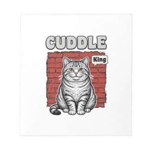 Cuddle King Vintage Katten Shirt Ontwerp_1 Notitieblok
