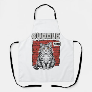 Cuddle King Vintage Katten Shirt Ontwerp_1 Schort