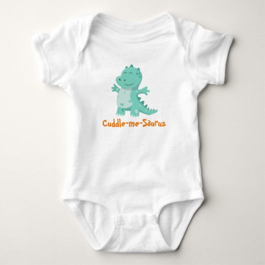 Cuddle-Me-Saurus: Knuffel Dino Delight Romper (Voorkant)
