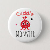 Cuddle Monster Ronde Button 5,7 Cm (Voorkant)