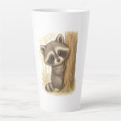 Cuddle Peek Raccoon Latte Mok (Voorkant)