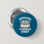Cuddle Shirt Cute Baby Elephant Snuggle Ronde Button 5,7 Cm (Voorkant /achterkant)