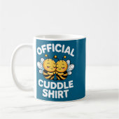 Cuddle Shirt Cute Bees Funny Cozy Couple  Koffiemok (Links)
