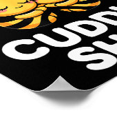 Cuddle Shirt Cute Bees Funny Cozy Couple  Poster (Hoek)