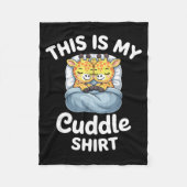 Cuddle Shirt Cute Giraffes Funny Cozy  Fleece Deken (Voorkant)