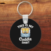 Cuddle Shirt Cute Giraffes Funny Cozy  Sleutelhanger (Voorkant)