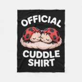 Cuddle Shirt Cute Ladybug Couple Cozy  Fleece Deken (Voorkant)