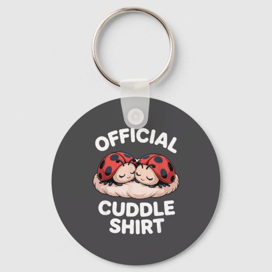 Cuddle Shirt Cute Ladybug Couple Cozy  Sleutelhanger (Voorkant)