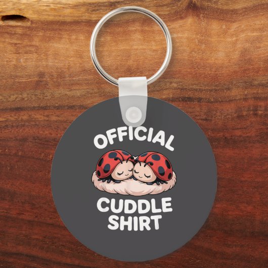 Cuddle Shirt Cute Ladybug Couple Cozy  Sleutelhanger (Voorkant)