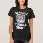 Cuddle Shirt Cute Sleepy Monkey Couple  (Voorkant)