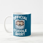 Cuddle Shirt Cute Sleepy Monkey Couple  Koffiemok (Links)