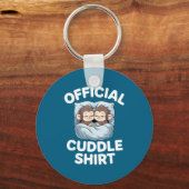 Cuddle Shirt Cute Sleepy Monkey Couple  Sleutelhanger (Voorkant)