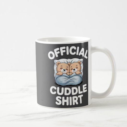 Cuddle Shirt Cute Teddy Bear Sleepwear  Koffiemok (Rechts)