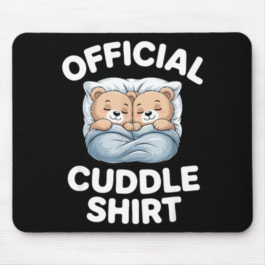 Cuddle Shirt Cute Teddy Bear Sleepwear  Muismat (Voorkant)